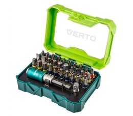 Zestaw bitów 32 szt., 25 mm - 4 x PH, 4 x PZ, 4 x SL, 4 x HEX, 7 x TX, 7 x TT + uchwyt magnetyczny