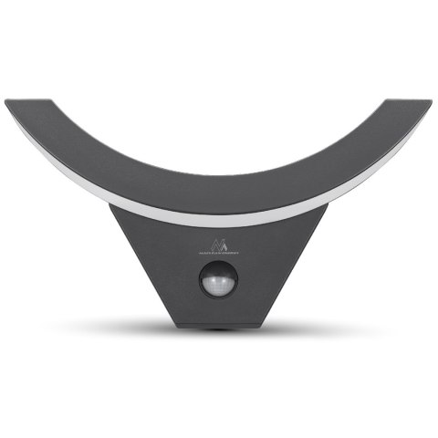 Lampa LED z czujnikiem ruchu Maclean, czujnik ruchu na podczerwień, kolor szary, 10W, IP54, 800lm, MCE290 GR