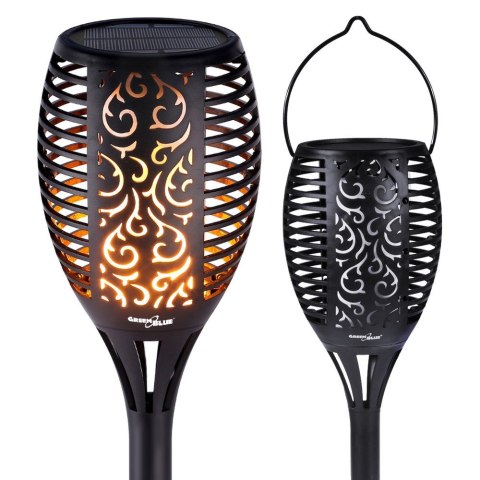Pochodnia solarna GreenBlue, lampa ogrodowa LED, realistyczny efekt żywego ognia, IP65, GB156 Pochodnia solarna GreenBlue, lampa ogrodowa LED, realistyczny efekt żywego ognia, IP65, GB156