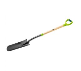 Szpadel do sadzonek, drewniany trzonek, plastikowy uchwyt