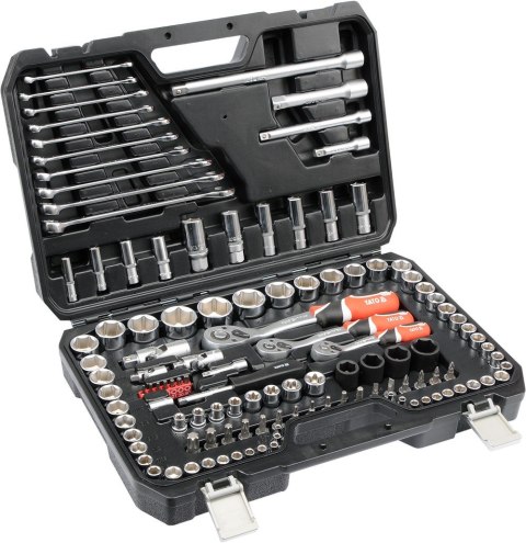 YATO ZESTAW KLUCZY 1/4" , 3/8" , 1/2" 120 elem. XL 38801 YATO ZESTAW KLUCZY 1/4" , 3/8" , 1/2" 120 elem. XL 38801