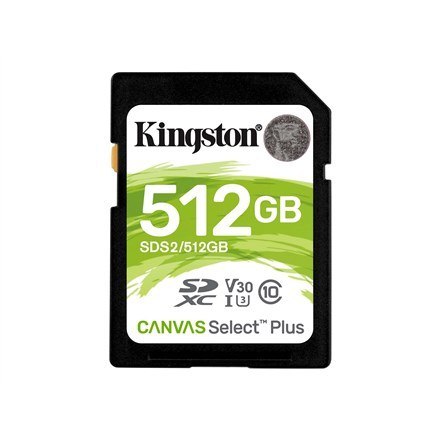 512GB SDXC CANVAS SELECT PLUS/100R C10 UHS-I U3 V30 512GB SDXC CANVAS SELECT PLUS/100R C10 UHS-I U3 V30