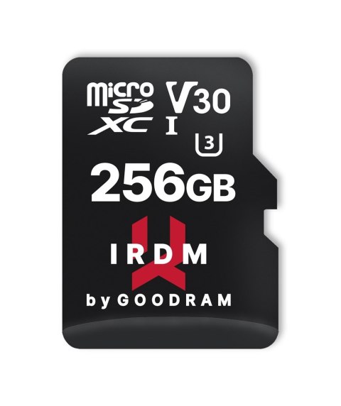 Karta pamięci microSD 256 GB UHS-I U3 Goodram z adapterem Karta pamięci microSD 256 GB UHS-I U3 Goodram z adapterem