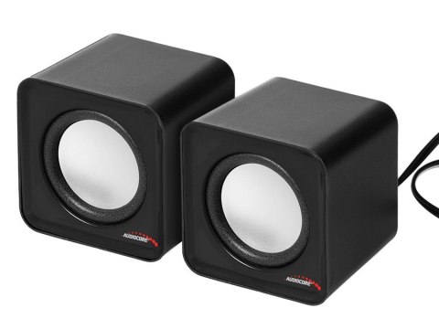 Głośniki komputerowe 6W USB Silver&Black Audiocore AC870 B Głośniki komputerowe 6W USB Silver&Black Audiocore AC870 B