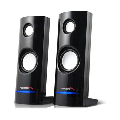 Głośniki komputerowe 8W USB Black Audiocore AC860 Głośniki komputerowe 8W USB Black Audiocore AC860