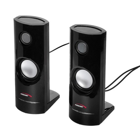 Głośniki komputerowe 8W USB Black Audiocore AC860 Głośniki komputerowe 8W USB Black Audiocore AC860