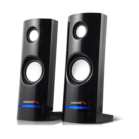 Głośniki komputerowe 8W USB Black Audiocore AC860 Głośniki komputerowe 8W USB Black Audiocore AC860