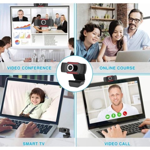 Kamera USB Internetowa FullHD 1080p z Mikrofonem Techly Kamera USB Internetowa FullHD 1080p z Mikrofonem Techly