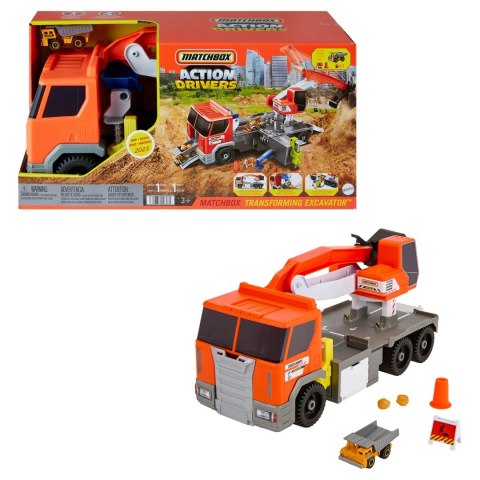 MATCHBOX Ciężarówka Koparka Duży pojazd z funkcją HPD64 MATTEL MATCHBOX Ciężarówka Koparka Duży pojazd z funkcją HPD64 MATTEL