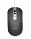 MOUSE USB OPTICAL BLACK/SILVER/MUS-4B-06-BS GEMBIRD