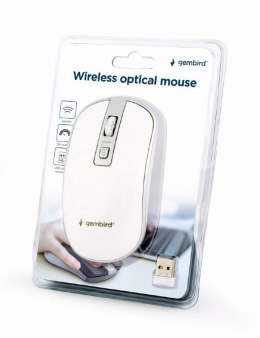 MOUSE USB OPTICAL WHITE/SILVER/MUS-4B-06-WS GEMBIRD