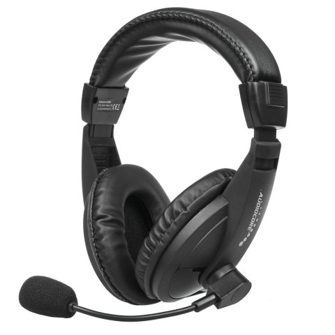 Nauszne słuchawki USB plug&play z mikrofonem Audiocore AC862, dł. kabla 1,5m do pracy zdalnej Nauszne słuchawki USB plug&play z mikrofonem Audiocore AC862, dł. kabla 1,5m do pracy zdalnej