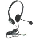 Słuchawki Komputerowe Stereo z Mikrofonem Manhattan 164429