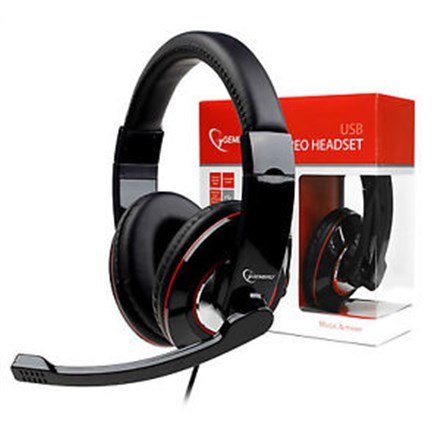 ZESTAW SŁUCHAWKOWY STEREO USB BLACK MHS-U-001 GEMBIRD ZESTAW SŁUCHAWKOWY STEREO USB BLACK MHS-U-001 GEMBIRD