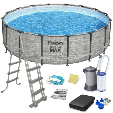 Bestway 5618Y Basen stelażowy Steel Pro MAX 549x122 Bestway 5618Y Basen stelażowy Steel Pro MAX 549x122
