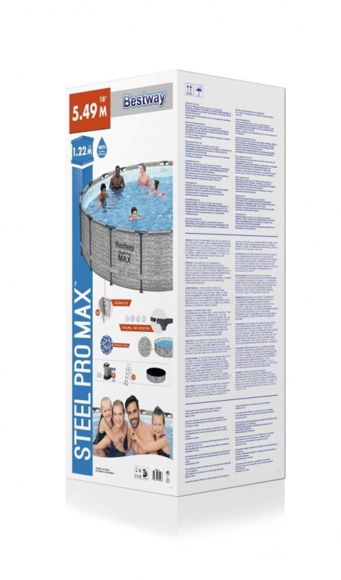 Bestway 5618Y Basen stelażowy Steel Pro MAX 549x122 Bestway 5618Y Basen stelażowy Steel Pro MAX 549x122