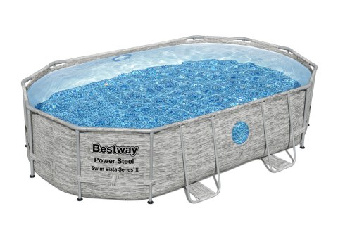 Bestway 56946 Basen stelażowy rattan 11w1 488x305x107 Bestway 56946 Basen stelażowy rattan 11w1 488x305x107