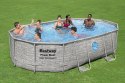 Bestway 56946 Basen stelażowy rattan 11w1 488x305x107