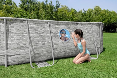Bestway 56946 Basen stelażowy rattan 11w1 488x305x107 Bestway 56946 Basen stelażowy rattan 11w1 488x305x107