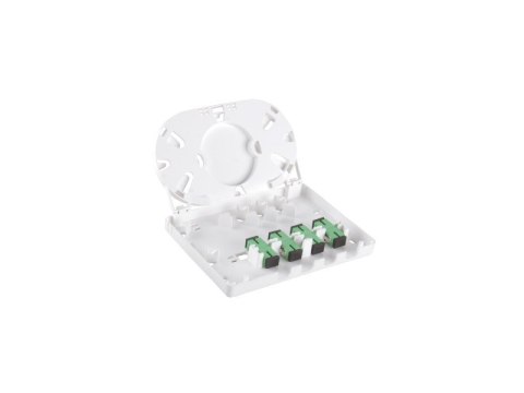 Gniazdo naścienne FTTH 4C (4 x SC simplex) bez adapterów ALANTEC Gniazdo naścienne FTTH 4C (4 x SC simplex) bez adapterów ALANTEC