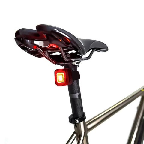 Lampka LED Maclean, Rowerowa tylna, Sensor zmierzchu, USB AUTO STOP COB, Max.125lm, Acu 450mAh, MCE355 Lampka LED Maclean, Rowerowa tylna, Sensor zmierzchu, USB AUTO STOP COB, Max.125lm, Acu 450mAh, MCE355