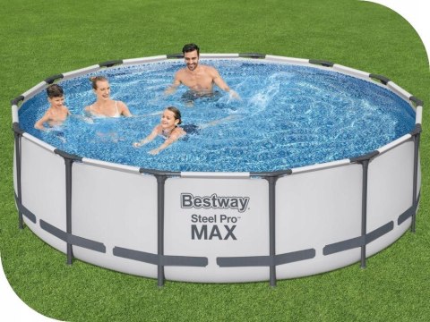 PROMO Basen stalażowy Pro Steel MAX 427x107cm 56950 BESTWAY PROMO Basen stalażowy Pro Steel MAX 427x107cm 56950 BESTWAY