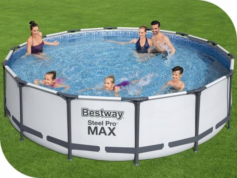 PROMO Basen stalażowy Pro Steel MAX 427x107cm 56950 BESTWAY PROMO Basen stalażowy Pro Steel MAX 427x107cm 56950 BESTWAY