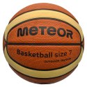 Piłka koszykowa Meteor Cellular 7 brązowo-kremowa 10102
