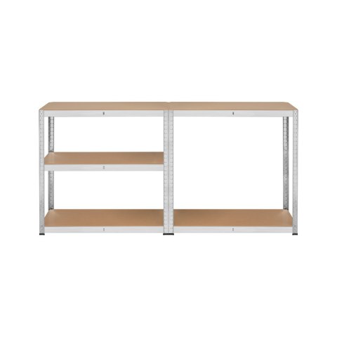 Regał metalowy magazynowy 180x90x40 srebrny Rebel Regał metalowy magazynowy 180x90x40 srebrny Rebel
