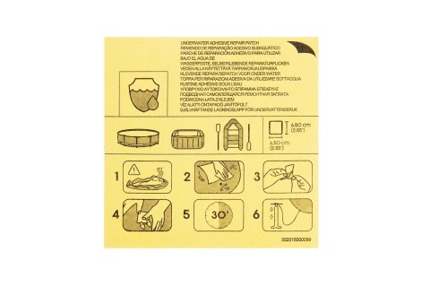 Zestaw naprawczy łatki samoprzyl. B62091 07564 Zestaw naprawczy łatki samoprzyl. B62091 07564