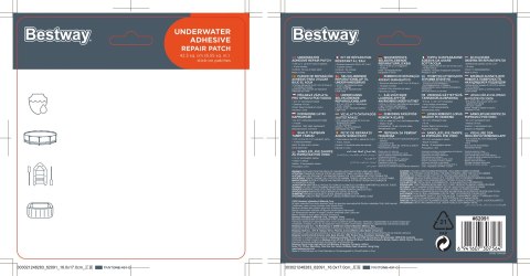 Zestaw naprawczy łatki samoprzyl. B62091 07564 Zestaw naprawczy łatki samoprzyl. B62091 07564