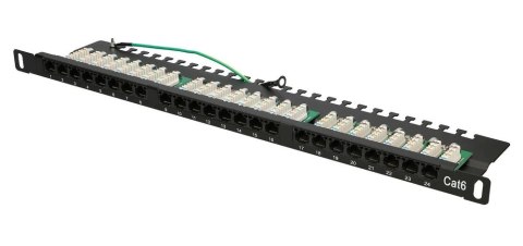 Extralink CAT6 UTP 0,5U | Patchpanel | 24 porty Extralink CAT6 UTP 0,5U | Patchpanel | 24 porty