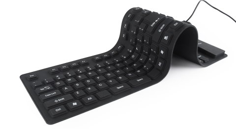KLAWIATURA FLEXIBLE USB/PS2 ENG BLACK KB-109F-B GEMBIRD KLAWIATURA FLEXIBLE USB/PS2 ENG BLACK KB-109F-B GEMBIRD