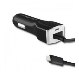 Qoltec Ładowarka samochodowa 12-24V | 15W | 5V | 3A | kabel USB typ C