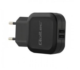 Qoltec Ładowarka sieciowa 12W | 5V | 2.4A | 2xUSB
