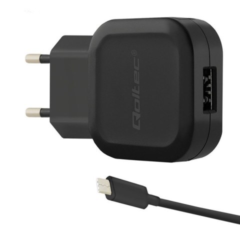Qoltec Ładowarka sieciowa 12W | 5V | 2.4A | USB + kabel USB typ C Qoltec Ładowarka sieciowa 12W | 5V | 2.4A | USB + kabel USB typ C