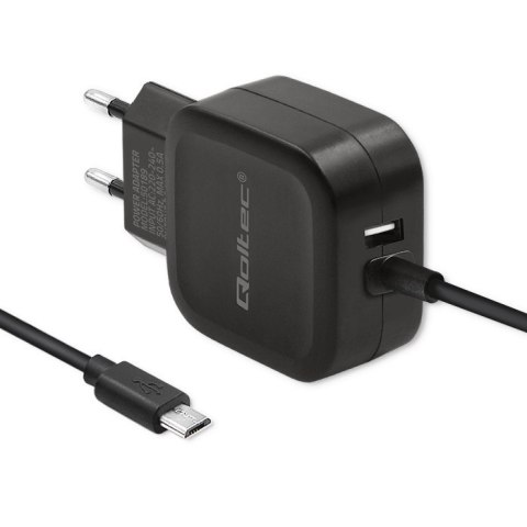 Qoltec Ładowarka sieciowa 17W | 5V | 3.4A | USB + Micro USB Qoltec Ładowarka sieciowa 17W | 5V | 3.4A | USB + Micro USB