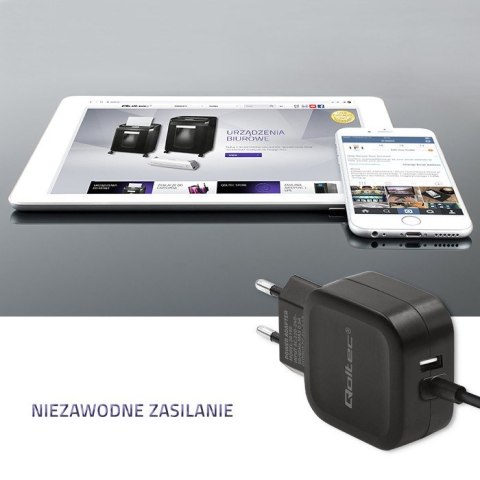 Qoltec Ładowarka sieciowa 17W | 5V | 3.4A | USB + USB typ C Qoltec Ładowarka sieciowa 17W | 5V | 3.4A | USB + USB typ C