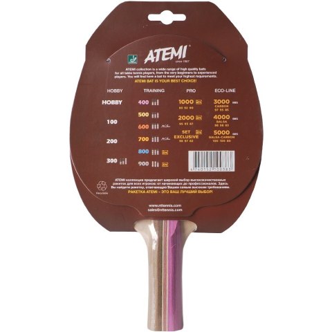 Rakietka do ping ponga New Atemi 400 anatomical Rakietka do ping ponga New Atemi 400 anatomical