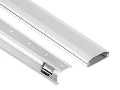 Aluminiowa listwa maskująca do kabli Maclean, łatwe otw. i zam, 60x20x750mm, MC-693 W Aluminiowa listwa maskująca do kabli Maclean, łatwe otw. i zam, 60x20x750mm, MC-693 W