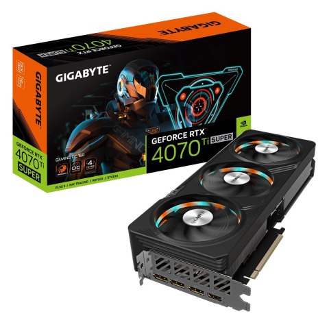 Karta graficzna Gigabyte GeForce RTX 4070 Ti SUPER GAMING OC 16GB GDDR6X Karta graficzna Gigabyte GeForce RTX 4070 Ti SUPER GAMING OC 16GB GDDR6X