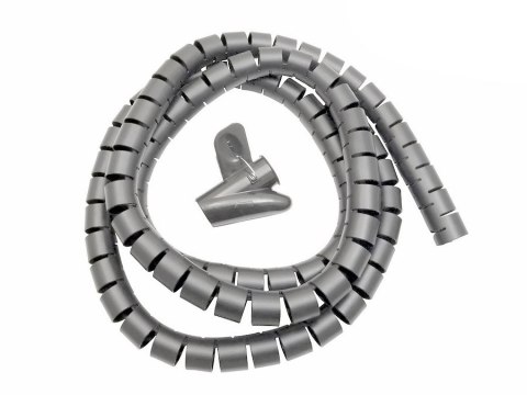 Organizator/maskownica kabli Maclean, 25mm x 2m, szara, MCTV-676 S Organizator/maskownica kabli Maclean, 25mm x 2m, szara, MCTV-676 S
