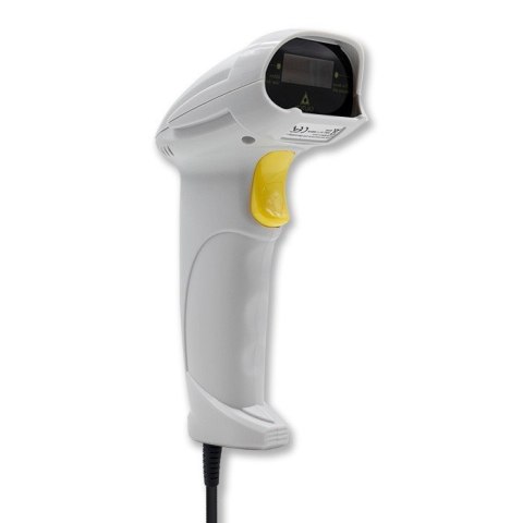 Qoltec Laserowy czytnik kodów kreskowych 1D | USB | Biały Qoltec Laserowy czytnik kodów kreskowych 1D | USB | Biały