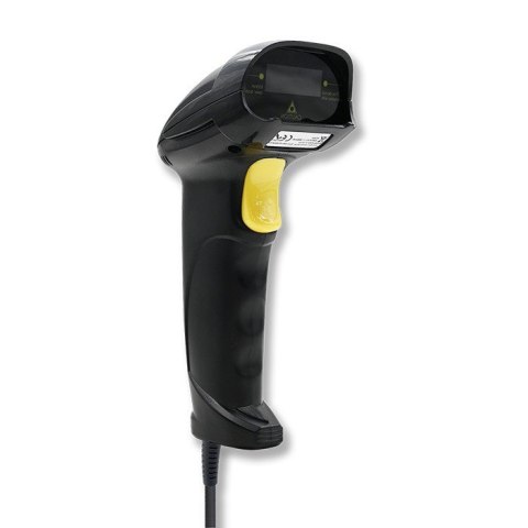 Qoltec Laserowy czytnik kodów kreskowych 1D | USB | Czarny Qoltec Laserowy czytnik kodów kreskowych 1D | USB | Czarny