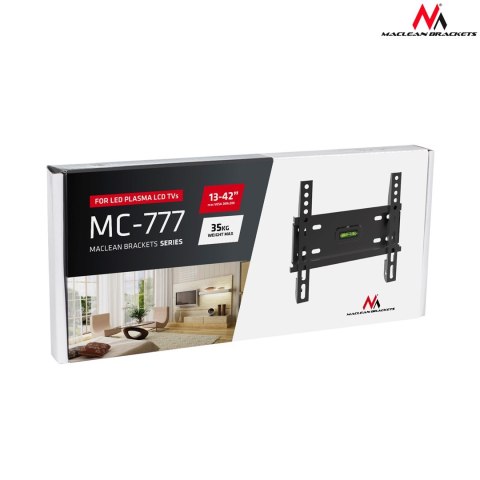 Uchwyt do telewizora Maclean, max vesa 200x200, 13-42", do 35kg, czarny, MC-777 Uchwyt do telewizora Maclean, max vesa 200x200, 13-42", do 35kg, czarny, MC-777