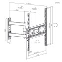 Uchwyt do telewizora Maclean, max vesa 400x400, pasuje do zakrzywionych TV, 33-55", 35kg, MC-647N