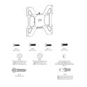 Uchwyt do telewizora lub monitora Maclean, max vesa 200x200, 23-42", 20kg, czarny, MC-597