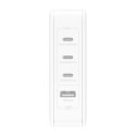 140W 4-PORTS USB GAN WALL/CHARGER WITH UK/EU/US PLUG TIPS