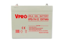 Akumulator GEL VPRO SOLAR 12V 74Ah