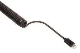 Ładowarka samochodowa Maclean, Lightning spiralny, 2xUSB, 5.2A, 1.8m, MCE76